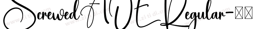 ScrewedAOE Regular字体转换 ScrewedAOE Regular字体转换